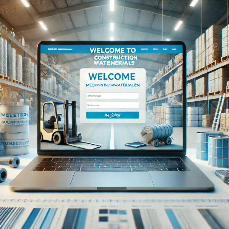 Registratie B2B account op webshop: prijzen, direct afhaling voorraad, download facturen en volg bestellingen.