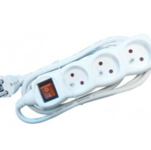 STEKKERBLOK 3 MET SWITCH EN KABEL 1.5M