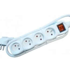 STEKKERBLOK 4 MET SWITCH EN KABEL 1.5M