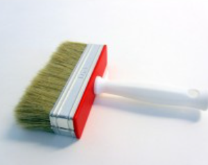 LATEXBORSTEL BLOND 4X14CM HOBBY