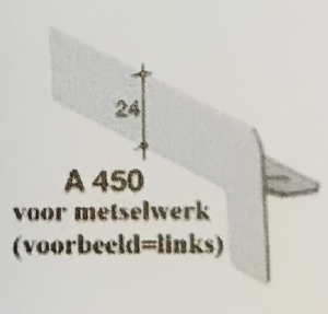 AT ALUMINIUM EINDSTUK 250MM RECHTS RAL7016 L