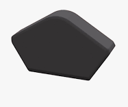 HOGE NOK KOPPLAAT NATURAL BLACK