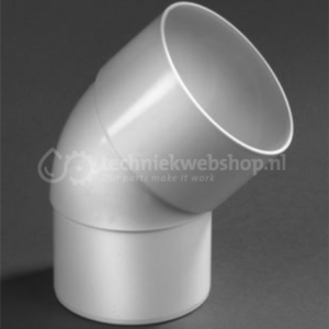 PVC BOCHT 100 67° 1 X MOF RWA GRIJS