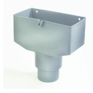 VERGAARBAK PVC 80/100 RWA GRIJS