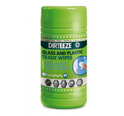 DIRTEEZE GLASS & PLASTIC WIPES (80ST)