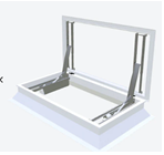 LIGHTBOW DAKBETREDINGSKADER PVC 90X90 MET KLINK EN POMPEN