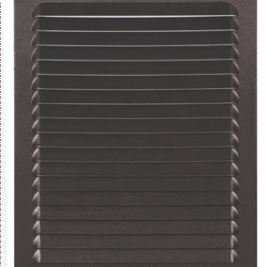 RENSON 436 SCHOEPENROOSTER 300X300 RAL 9005 STRUCTUUR