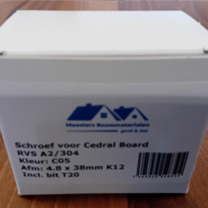 C51 ZILVERGRIJS SCHROEVEN CEDRAL BOARD  - PAK