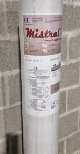 MISTRAL ADEMEND ONDERDAK 210G/M²  2 KANTEN TAPE 75M² PER ROL