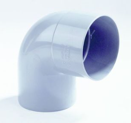 PVC BOCHT 100 87° 30 1 X MOF RWA GRIJS